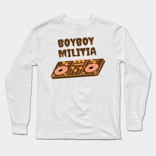 Boyboy Militia - Vinyl collection (brown) Long Sleeve T-Shirt